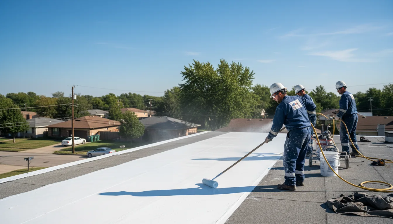 Commercial roof coating in Nevada, OH near me